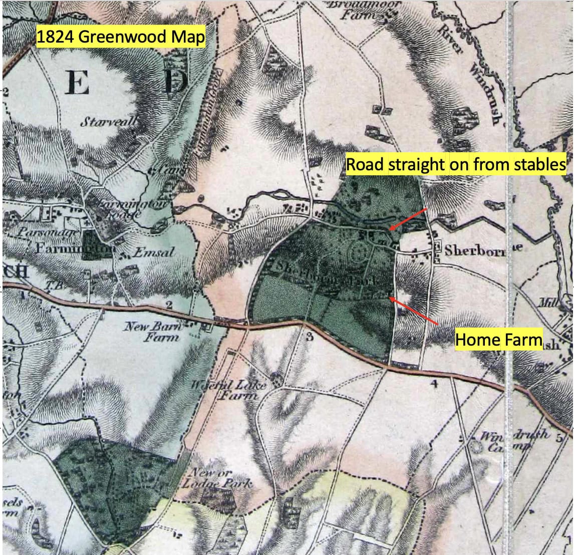 An 1824 map of Sherborne