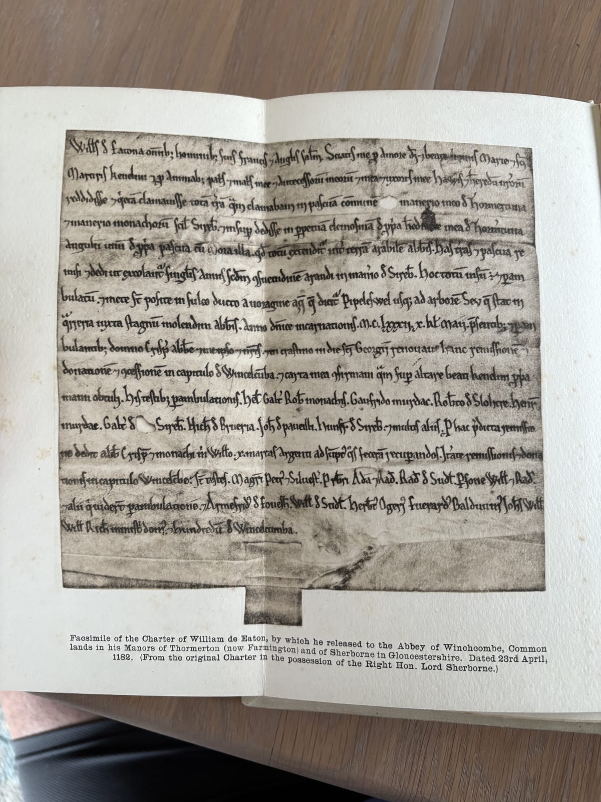 A Message from Sherborne in 1182