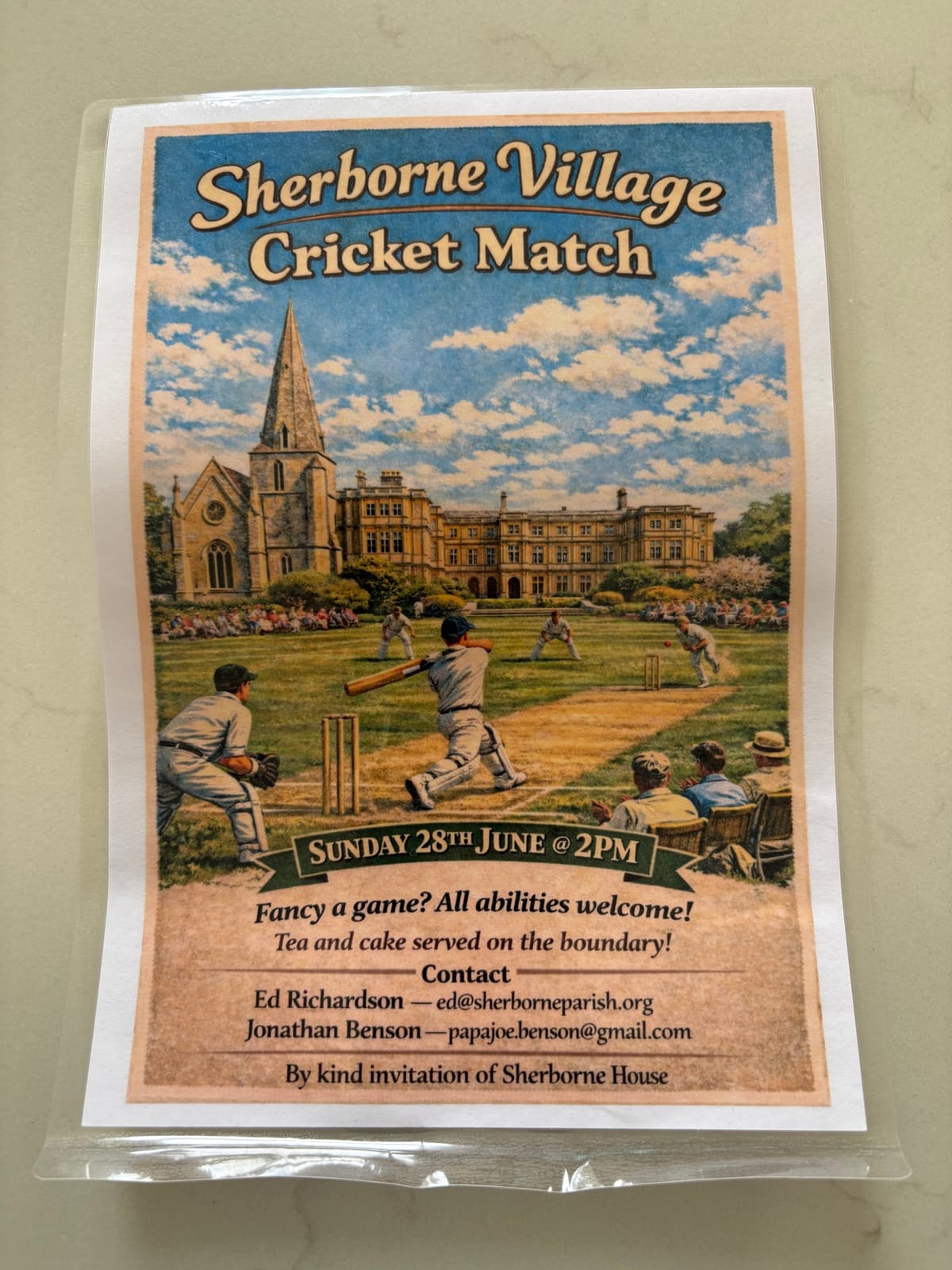 Sherborne Cricket match for all!