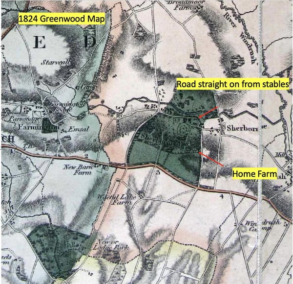 An 1824 map of Sherborne