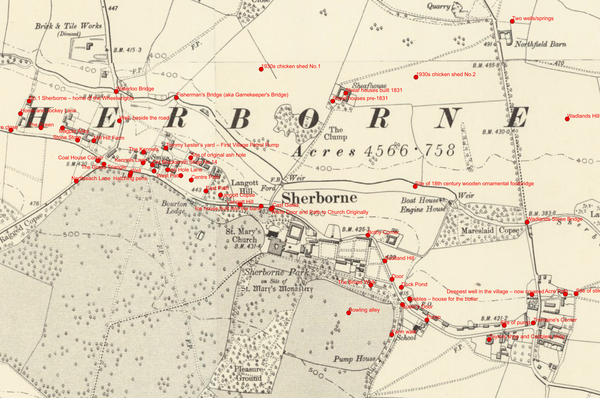 Scotland Hill to Coal-house corner - Sherborne's ancient nomenclature