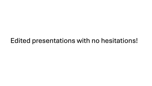 Hesitations removed
